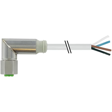 Murrelektronik M12-Steel female 90 Degree with cable, PVC 4x0.34 gy UL/CSA 15m 7044-12341-2141500